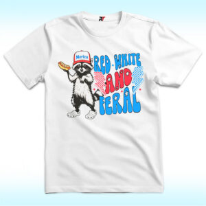 4th of July Red White and Feral Merica Hot Dog Shirt For Independence Day | ReciteThis - fourth of july red white and feral shirt merica hotdog.jpg